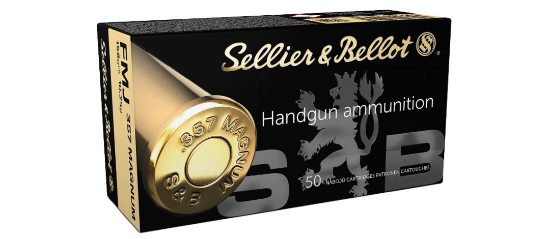 BOITE DE 50 CARTOUCHES SELLIER BELLOT CAL.357 MAGNUM FMJ 158GRS - CATEGORIE B