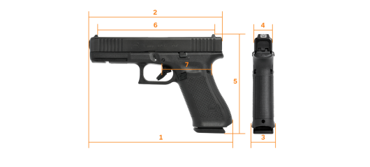 PRINTEMPS GLOCK - PISTOLET GLOCK 17 GEN5 MOS CAL.9X19 - CATEGORIE B