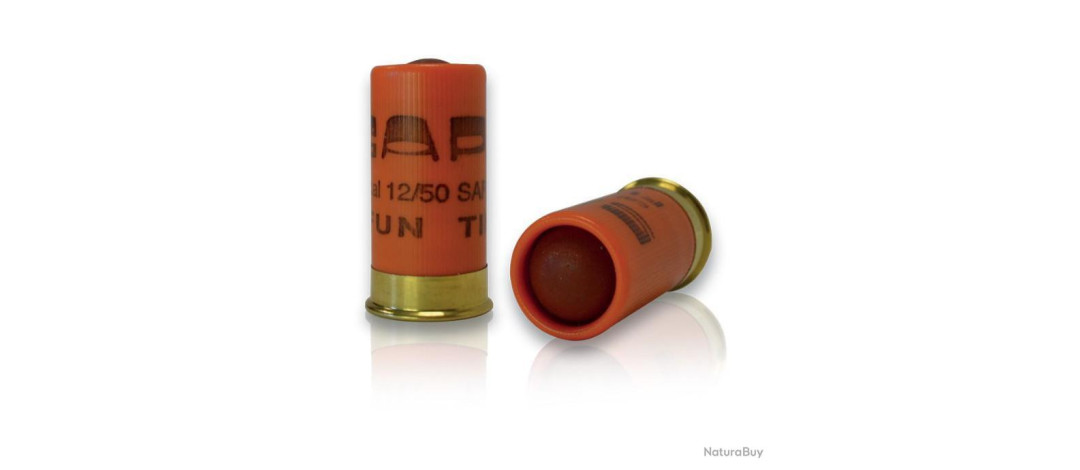 BOITE DE 10 CARTOUCHES SAPL CHEVROTINE CAOUTCHOUC CAL.12/50 SAPL