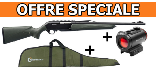 OFFRE SPECIALE - CARABINE SEMI-AUTO WINCHESTER SXR2 STEALTH FILETÉE CAL. 30-06Spr + POINT ROUGE KITE BT1