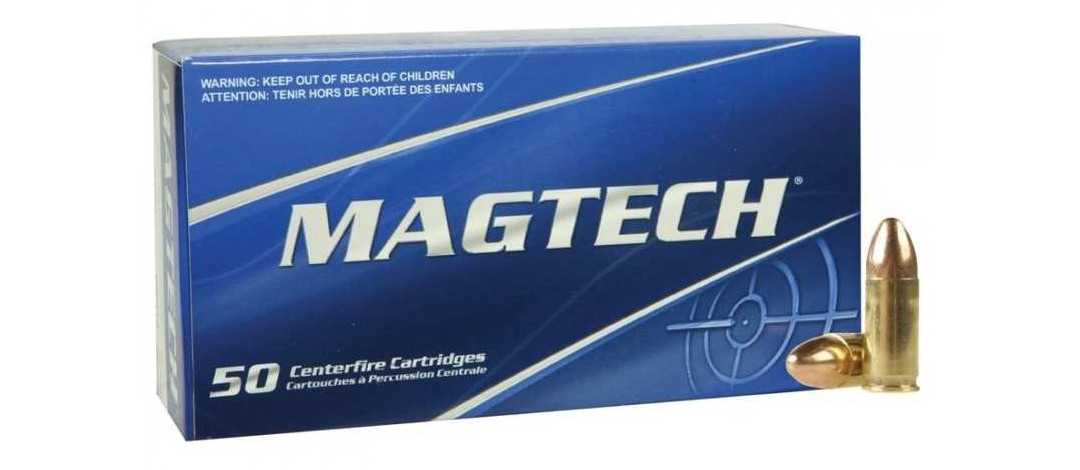 BOITE DE 50 CARTOUCHES MAGTECH CAL.9x19 / 9 PARABELLUM / 9 LUGER FMJ 124GRS - CATEGORIE B