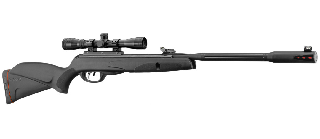 CARABINE A AIR GAMO BLACK FUSION IGT SYNTHETIQUE CAL.4.5 - 29 JOULES + LUNETTE GAMO 4X32