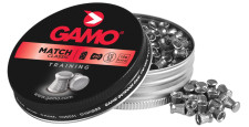 BOITE DE 250 BALLES A AIR PLOMBS GAMO TÊTE PLATE CAL.5.5 MATCH CLASSIC TRAINING