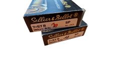 DESTOCKAGE - LOT DE 38 CARTOUCHES SELLIER BELLOT CAL.7x57R SP