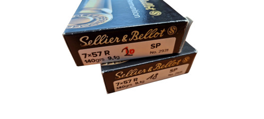 DESTOCKAGE - LOT DE 38 CARTOUCHES SELLIER BELLOT CAL.7x57R SP