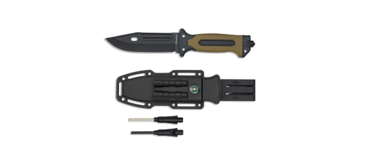 Couteau de survie tactique avec fourreau et allume-feu
