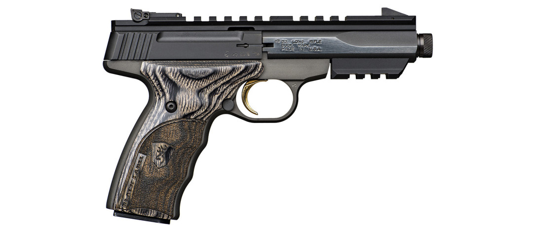 PISTOLET BROWNING BUCK MARK BLACK LABEL CAL.22LR FILETÉ - CATEGORIE B