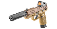 PISTOLET FN HERSTAL 502 TACTICAL FDE CAL.22LR FILETÉ - CATEGORIE B