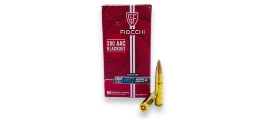 BOITE DE 50 CARTOUCHES FIOCCHI CAL.300AAC BLACKOUT 147GR  FMJ