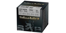 BOITE DE 100 CARTOUCHES SELLIER BELLOT CAL.223REM FMJ 55GRS - CATEGORIE B