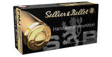 BOITE DE 50 CARTOUCHES SELLIER BELLOT CAL. 9 BROWNING COURT / 380 AUTO FMJ 92GRS - CATEGORIE B