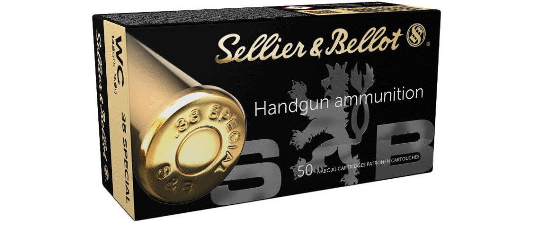 BOITE DE 50 CARTOUCHES SELLIER&BELLOT CAL.38 SPECIAL WAD CUTTER 148GRS - CATEGORIE B