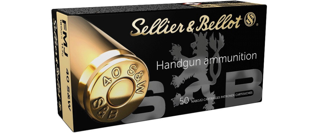 BOITE DE 50 CARTOUCHES SELLIER BELLOT CAL. 40SMITH&WESSON FMJ 180GRS - CATEGORIE B