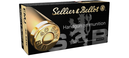 BOITE DE 50 CARTOUCHES SELLIER BELLOT CAL. 40SMITH&WESSON FMJ 180GRS - CATEGORIE B