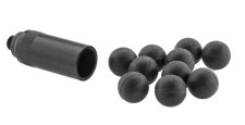 ADAPTATEUR POUR ARME D'ALARME FILETAGE M10x100 + 10 PROJECTILES SELF GOMM