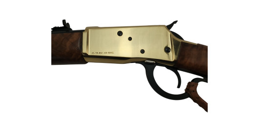 VENTE FLASH – CARABINE A LEVIER HUGTEK LVR44 CAL.44MAG CROSSE BOIS BOITIER LAITON CANON 51CM