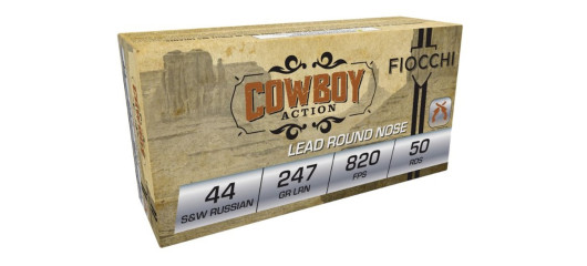 BOITE DE 50 CARTOUCHES FIOCCHI CAL.44RUSSIAN LRN 247GRS - CATEGORIE B