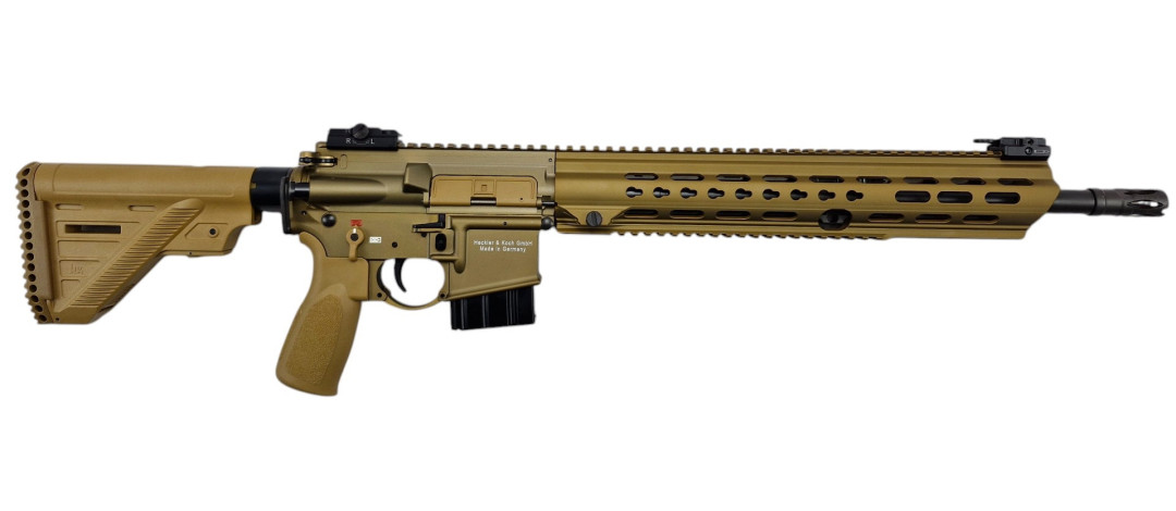 CARABINE DE TIR HK MR223 A3 CAL.223REM CANON 16.5" RAL8000 DEVANT LONG - CATEGORIE B