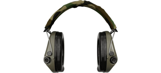 CASQUE ANTI BRUIT ELECTRONIQUE SORDIN SUPREME PRO-X VERT BANDEAU CAMO COUSSINS PVC