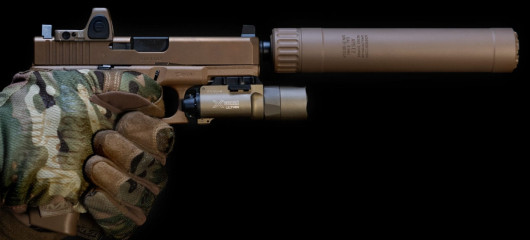 SUPER PRIX ! MODERATEUR DE SON ACHERON CORP APS E2 9mm FILETAGE 13.5x1L GLOCK