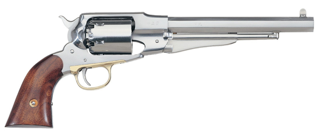 OFFRE UBERTI ! REVOLVER UBERTI 1858 NEW ARMY INOX CAL.44 POUDRE NOIRE CANON 8"
