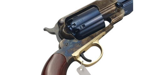 OFFRE UBERTI ! REVOLVER UBERTI 1858 NEW ARMY BLUE CHARCOAL CAL.44 POUDRE NOIRE CANON 8"