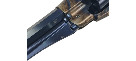 OFFRE UBERTI ! REVOLVER UBERTI 1858 NEW ARMY BLUE CHARCOAL CAL.44 POUDRE NOIRE CANON 8"