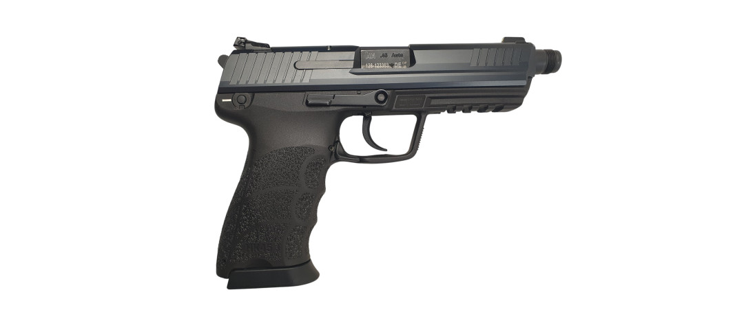 BRADERIE OCCASION - PISTOLET HK45 TACTICAL BLACK CAL.45ACP CANON FILETÉ