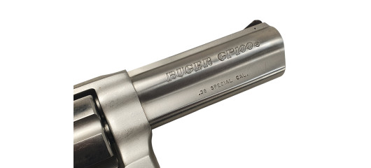 BRADERIE OCCASION - REVOLVER DE DEMONSTRATION RUGER GP100 CAL.38SPECIAL CANON 4"
