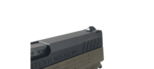 OFFRE STEYR - PISTOLET STEYR M9-A2 OLIVE VISÉE TRAPEZOÏDALE CAL.9x19
