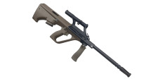 CARABINE DE TIR STEYR AUG Z SA QCB ARMY OLIVE AVEC LUNETTE STEYR x1.5 CAL.223 Rem. CANON 508mm
