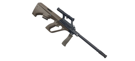 CARABINE DE TIR STEYR AUG Z SA QCB ARMY OLIVE AVEC LUNETTE STEYR x1.5 CAL.223 Rem. CANON 508mm