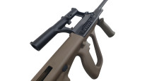 CARABINE DE TIR STEYR AUG Z SA QCB ARMY OLIVE AVEC LUNETTE STEYR x1.5 CAL.223 Rem. CANON 508mm