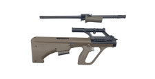 CARABINE DE TIR STEYR AUG Z SA QCB ARMY OLIVE AVEC LUNETTE STEYR x1.5 CAL.223 Rem. CANON 508mm