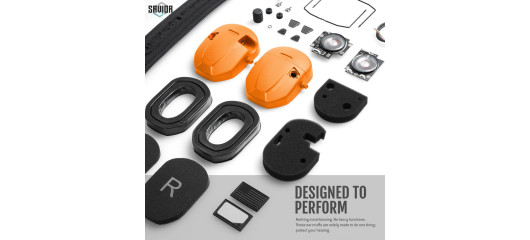 CASQUE ANTI-BRUIT ELECTRONIQUE SAVIOR APOLLO ORANGE