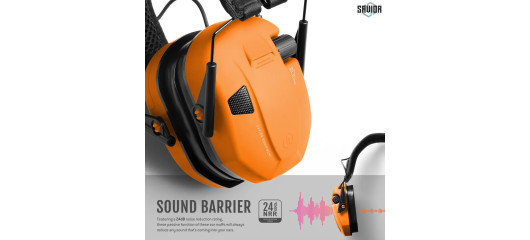 CASQUE ANTI-BRUIT ELECTRONIQUE SAVIOR APOLLO ORANGE