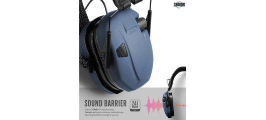 CASQUE ANTI-BRUIT ELECTRONIQUE SAVIOR APOLLO BLEU