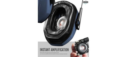 CASQUE ANTI-BRUIT ELECTRONIQUE SAVIOR APOLLO BLEU