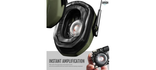 CASQUE ANTI-BRUIT ELECTRONIQUE SAVIOR APOLLO OD-GREEN