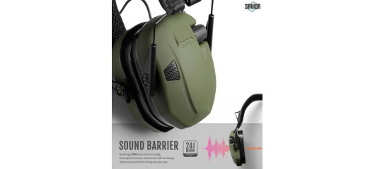 CASQUE ANTI-BRUIT ELECTRONIQUE SAVIOR APOLLO OD-GREEN