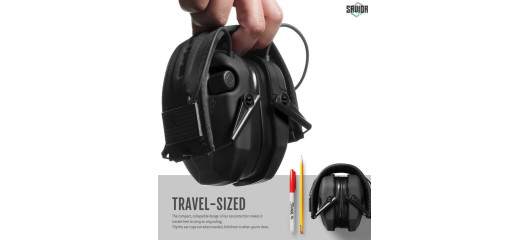 CASQUE ANTI-BRUIT ELECTRONIQUE SAVIOR APOLLO NOIR