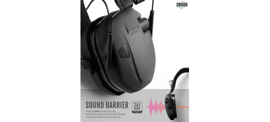 CASQUE ANTI-BRUIT ELECTRONIQUE SAVIOR APOLLO NOIR