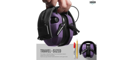CASQUE ANTI-BRUIT ELECTRONIQUE SAVIOR APOLLO VIOLET