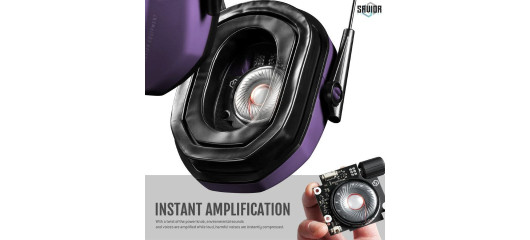 CASQUE ANTI-BRUIT ELECTRONIQUE SAVIOR APOLLO VIOLET