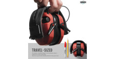 CASQUE ANTI-BRUIT ELECTRONIQUE SAVIOR APOLLO ROUGE