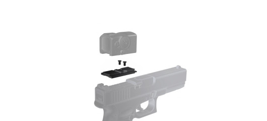 PLATINE DE MONTAGE AIMPOINT POUR POINT ROUGE GAMME ACRO SUR PISTOLET GLOCK MOS