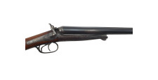 FOIRE OCCASION - FUSIL JUXTAPOSE HUSQVARNA A CHIENS EXTERIEURS CAL.12/65  - BEL ETAT