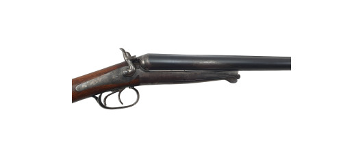 FOIRE OCCASION - FUSIL JUXTAPOSE HUSQVARNA A CHIENS EXTERIEURS CAL.12/65  - BEL ETAT