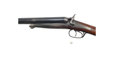 FOIRE OCCASION - FUSIL JUXTAPOSE HUSQVARNA A CHIENS EXTERIEURS CAL.12/65  - BEL ETAT