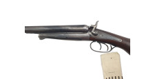 FOIRE OCCASION - FUSIL JUXTAPOSE HUSQVARNA A CHIENS EXTERIEURS CAL.12/65  - BEL ETAT